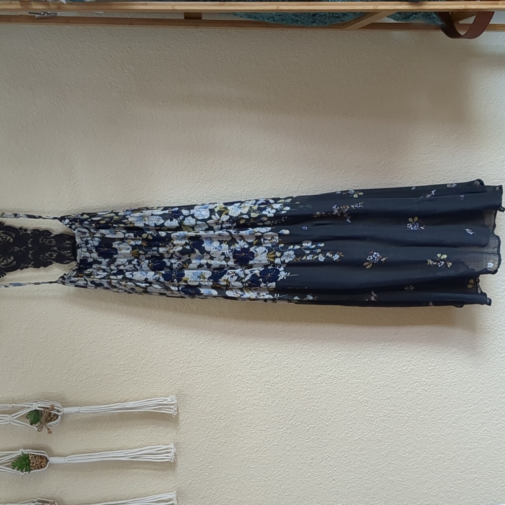 Anthropologie Lilka Lace Back Floral Dress XL - Picture 5 of 17